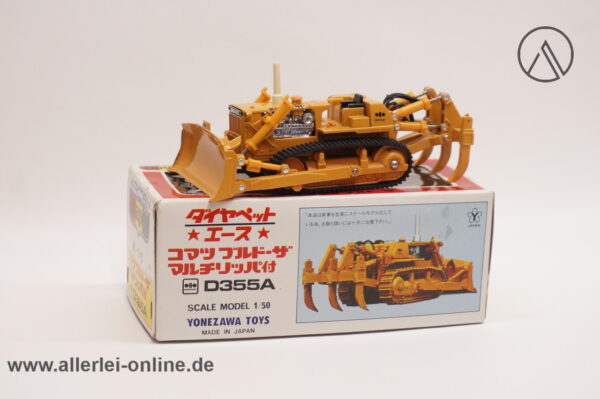 Diapet YONEZAWA Toys | D355A Komatsu Planierraupe mit Aufreißer | 1:50 Bulldozer | K-15
