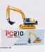 Goods Wave Japan KOMATSU PC210 Hydraulik Bagger | Kettenbagger | Made in Japan | 1:48 Modell K-004