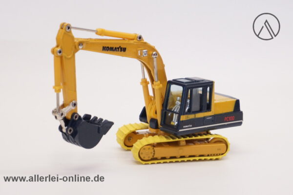 KOMATSU PC100 Hydraulik Bagger | Kettenbagger | Made in Japan | Goods Wave 1/48 Modell K-002 mit Originalkarton