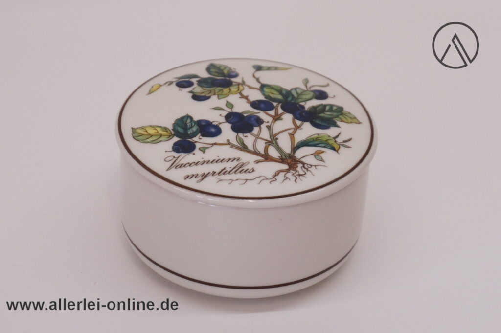 Villeroy & Boch Botanica | Vaccinium myrtillus mit Wurzel | Bonboniere Dose mit Deckel | 8 cm