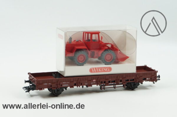 Märklin H0 | 46972 Flachwagen Beladen mit Wiking Radlader | Kbs441 Güterwagen mit OVP