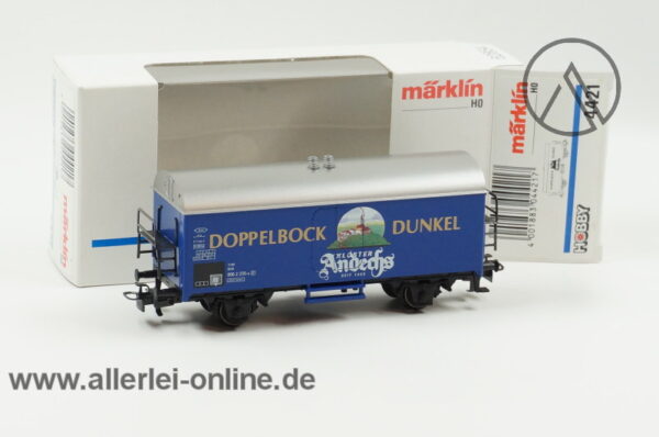Märklin H0 | 4421 Bierwagen - Brauerei Kloster Andechs Doppelbock - Kühlwagen | Gedeckter Güterwagen mit OVP