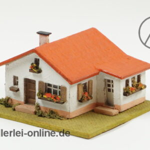 RS Rudolf Spitaler Modell 403 | Haus - Siedlungshaus | Spur TT - H0 | 50er Jahre Holz-Pappe Fertigmodell ,unbenutzt