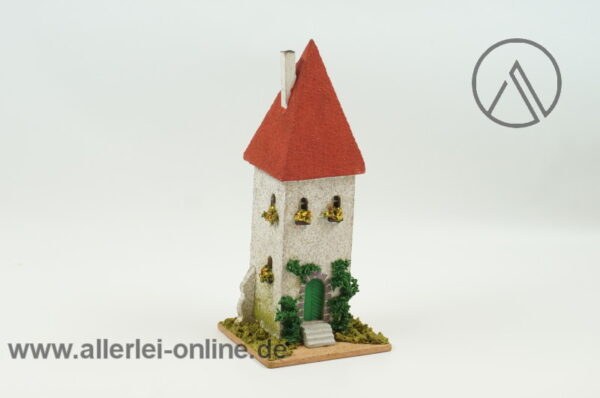 RS Rudolf Spitaler Modell 6491/1 | Turm - Stadtturm | Spur TT - H0 | 50er Jahre Holz-Pappe Fertigmodell ,unbenutzt