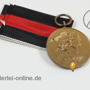 Oktober 1938 Medaille mit Verleihungstüte | Sudetenland Medaille | Eugen Schmidhäussler Pforzheim