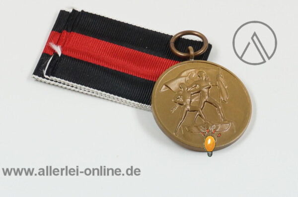 Oktober 1938 Medaille mit Verleihungstüte | Sudetenland Medaille | Eugen Schmidhäussler Pforzheim