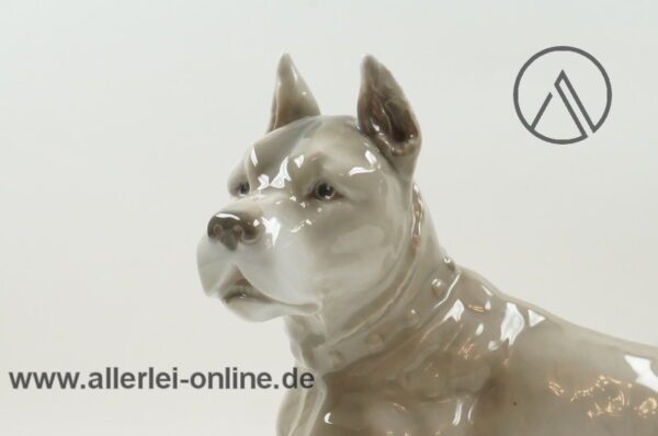 Heubach Dog Porzellanfigur | liegende Deutsche Dogge