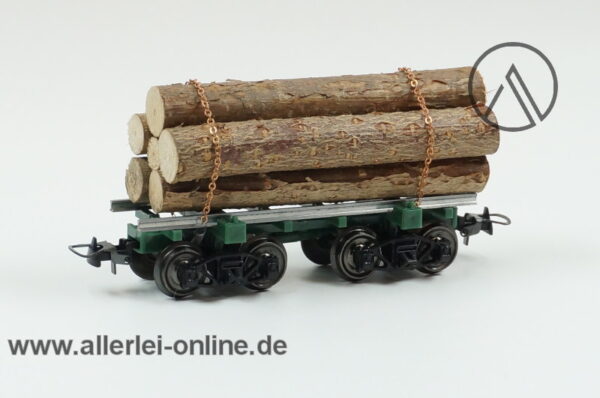 Mehano H0 | LOG Car Green Frame | T052/19967 Stammholz Güterwagen