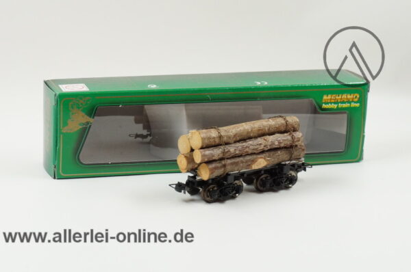 Mehano H0 | LOG Car Black Frame | T052/19968 Stammholzwagen