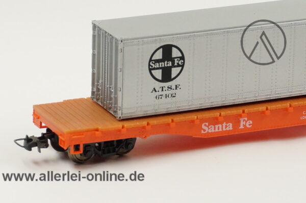 Mehano H0 | A.T.S.F. SANTA FE Flat Car mit Container | T115/54621