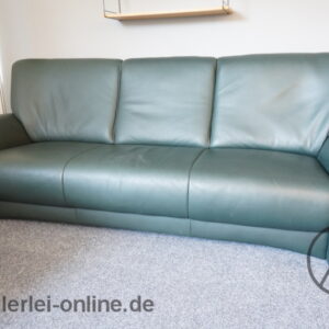 Koinor Tara 3-Sitzer Sofa mit 2-Sessel + Hocker | Leder Sitzmöbel