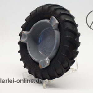 Reifen-Aschenbecher Keramikeinsatz |Traktor Reifen | Dunlop| Reifen Seitner Aschaffenburg | Vintage 40-50er Jahre