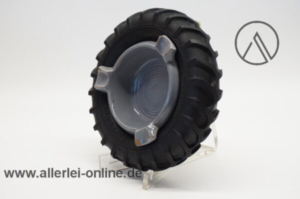 Reifen-Aschenbecher Keramikeinsatz |Traktor Reifen | Dunlop| Reifen Seitner Aschaffenburg | Vintage 40-50er Jahre