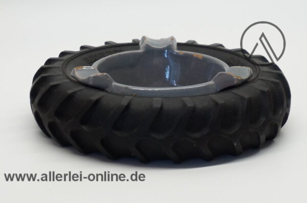 Reifen-Aschenbecher Keramikeinsatz |Traktor Reifen | Dunlop| Reifen Seitner Aschaffenburg | Vintage 50er