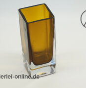 Gral Kristall Vintage Glas Vase | Blumenvase 70er Jahre | braun | 1