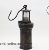 Alte Messing 1305 Bergbaulampe Grubenleuchte | Bergmannslampe | Öllampe