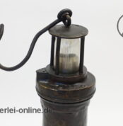 Alte Messing 1305 Bergbaulampe Grubenleuchte | Bergmannslampe | Öllampe 7