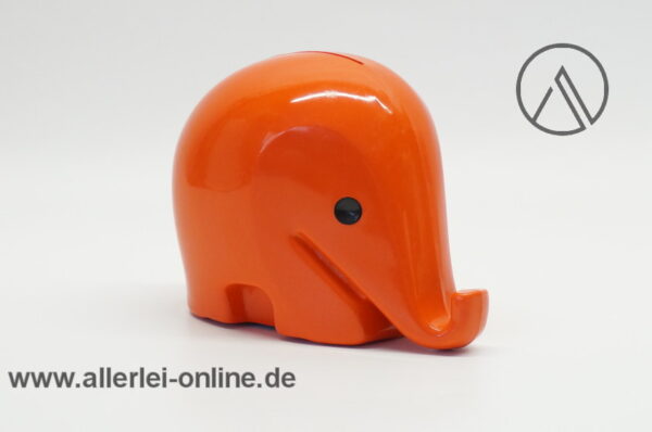 Luigi Colani Design Elefant Spardose | Sparbüchse | mit Schlüssel | 60-70er | Dresdner Bank