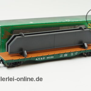 Mehano H0 | ATSF Flat Car mit Metallträgern | T113/17883 mit OVP