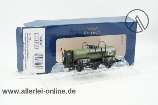 Liliput Spur H0 | L235482 Melassewagen der K.W.St.E | 3-Achs Kesselwagen mit Bremserhaus | Epoche I mit OVP