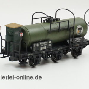 Liliput Spur H0 | L235482 Melassewagen der K.W.St.E | 3-Achs Kesselwagen mit Bremserhaus