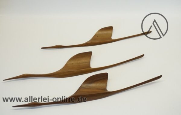 Teak Kraniche | Teakholz Reiher | Wandschmuck