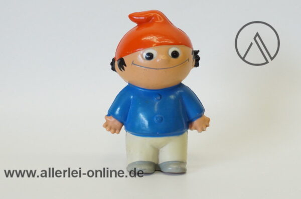 Mainzelmännchen Fritzchen Gummifigur | Goebel Mainzelmann Nr.4 Hohlgummi Figur | Vintage 60-70er Jahre