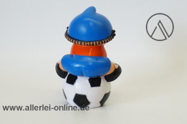 Mainzelmännchen EDI mit Fußball Gummifigur | Goebel 1975