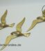 Möwen - Schwalben Vogel Wandschmuck | Reliefierte Messing Vogelfiguren Wand-Deko | Vintage 50-60er Jahre