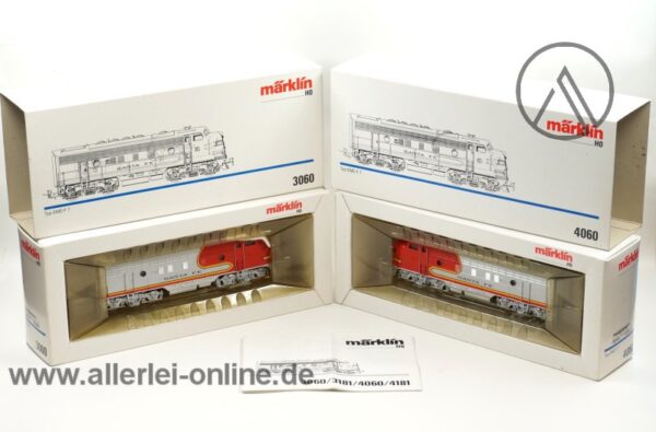 Märklin Spur H0 | 3060 + 4060 | USA Diesellok SANTA FE | EMD F7