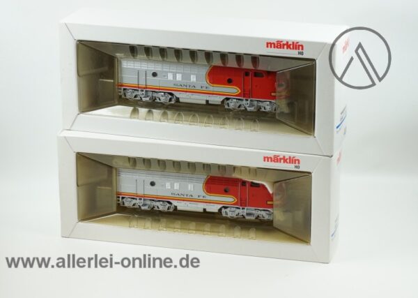 Märklin Spur H0 | 3060 + 4060 | USA Diesellokomotiven SANTA FE | EMD F7 Modelleisenbahn