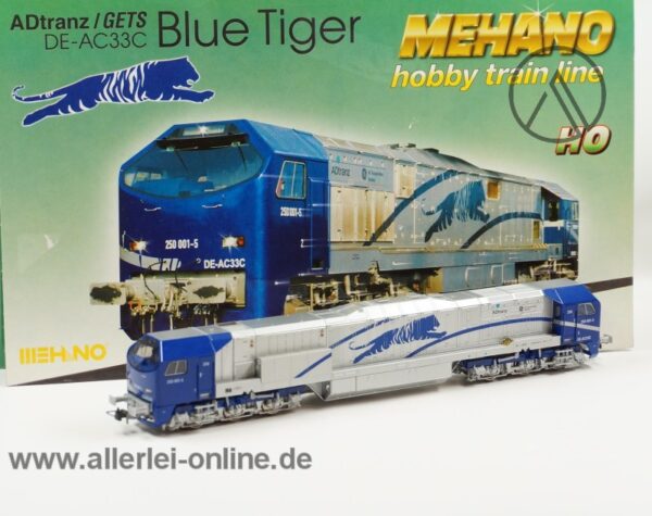 Mehano H0 | ADtranz / GETS Blue Tiger | AC T167 Diesellok DE-AC33C | Diesellokomotive mit OVP