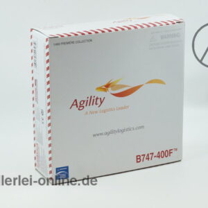 Dragon Wings | Boeing 747-400 | Agility Logistik Frachtflugzeug | 1:400 Modell 55703