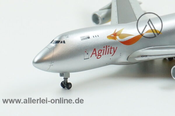 Dragon Wings | Boeing 747-400F | Agility Logistik Frachtflugzeug | Scale 1:400 Modell 55703