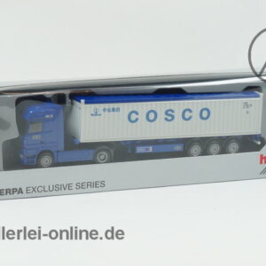 Herpa Exclusiv Serie | MB Actros Container-Sattelzug | COSCO | 1:87 mit OVP