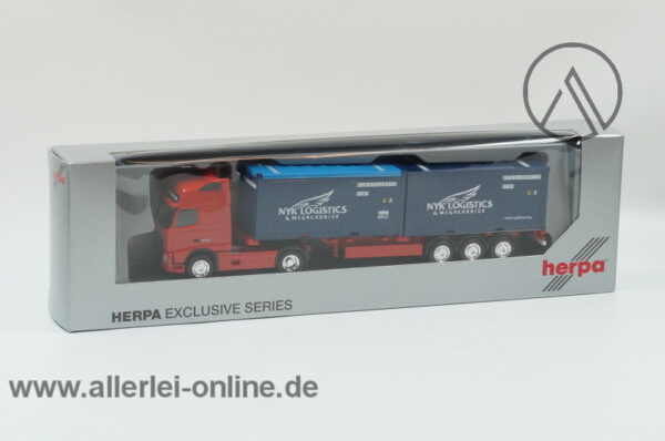 Herpa Exclusiv Serie | VOLVO FH 16 620 Globetrotter XL | Container-Sattelzug | NYK - Nippon Yusen Kaisha | 1:87 mit OVP