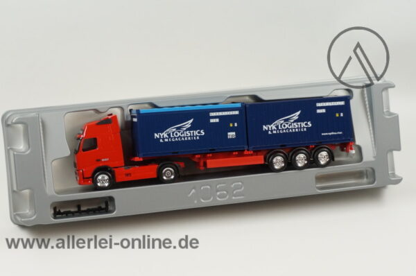 Herpa Exclusiv Serie | VOLVO FH 16 620 Globetrotter XL | Container-Sattelzug | NYK - Nippon Yusen Kaisha