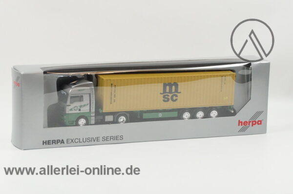 Herpa Exclusiv Serie | MAN TGX Container Logistik Bremen Sattelzug | EKB / MSC | 1:87 mit OVP