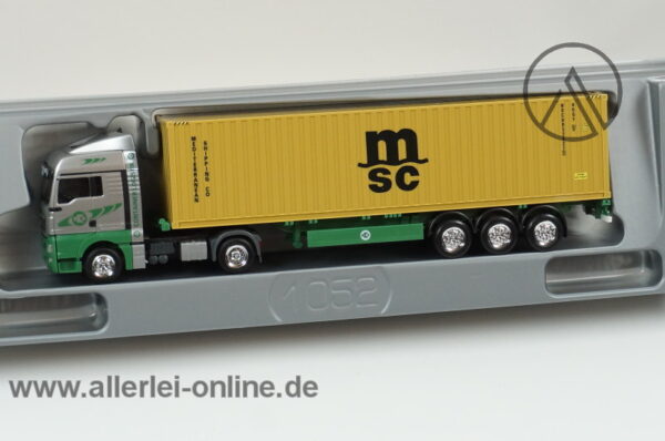 Herpa Exclusiv Serie | 1/87 MAN TGX Container Logistik Bremen Sattelzug | EKB / MSC