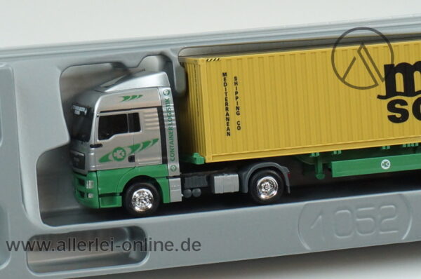 Herpa Exclusiv Serie | 1/87 MAN TGX Container Sattelzug | EKB / MSC