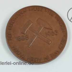 Untertage Medaille 1963 | 75 Jahre C. Deilmann Bergbau Dortmund | Bentheim 1888-1963