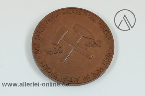 Untertage Medaille 1963 | 75 Jahre C. Deilmann Bergbau Dortmund | Bentheim 1888-1963