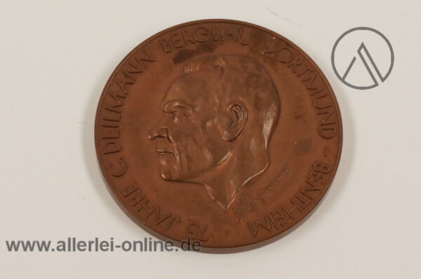 Medaille | 75 Jahre C. Deilmann Bergbau Dortmund | Bentheim 1888-1963