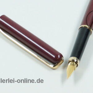 ELYSEE 60 Füllhalter | Vintage Laque Antique Füller „M“ | Metallic-Bordeaux ,glänzend | MINT/unbenutzt