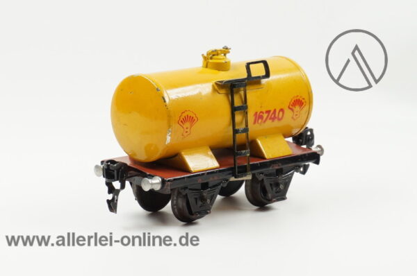 Märklin Spur 0 | SHELL Kesselwagen | Blechspielzeug Güterwagen 16740