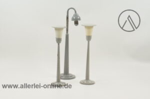 Spur 0 | 3 Stück Alte Blech Lampen | Straßenlampen | Modelleisenbahn Zubehör