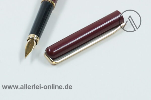 ELYSEE 60 Füllhalter | Vintage Laque Antique Füller „F“ | Metallic-Bordeaux