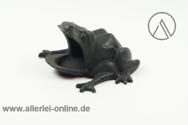 Frosch Eisen Aschenbecher | Eisenguss Frosch | Vintage Frog Ashtray