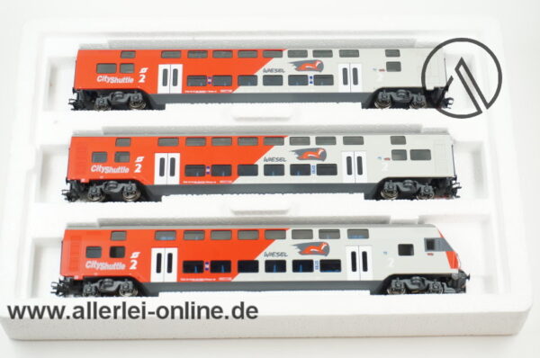 Märklin H0 | 43540 Doppelstockwagen-Set | 3-teilig "Wiesel" ÖBB Wagenset mit OVP