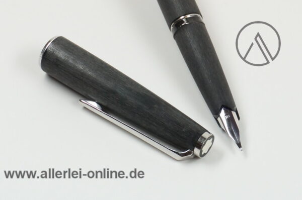 Montblanc Classic 220SP Füller | Patronenfüller | mattschwarz/silber | 14C/585 Goldfeder "M"